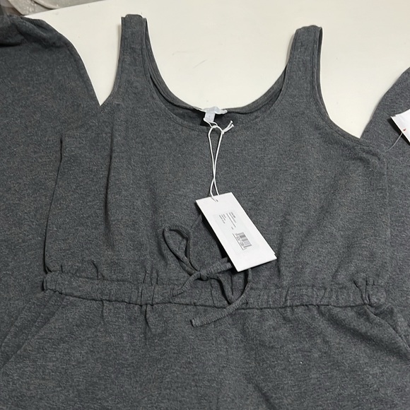 NWT Johnny Was Calme Tank Knit Drawstring Jumpsuit Gray - Picture 6 of 8